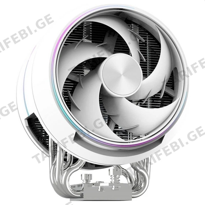 პროცესორის ქულერი ZALMAN ZET5WHITE ARGB განათებით 120მმ თეთრი