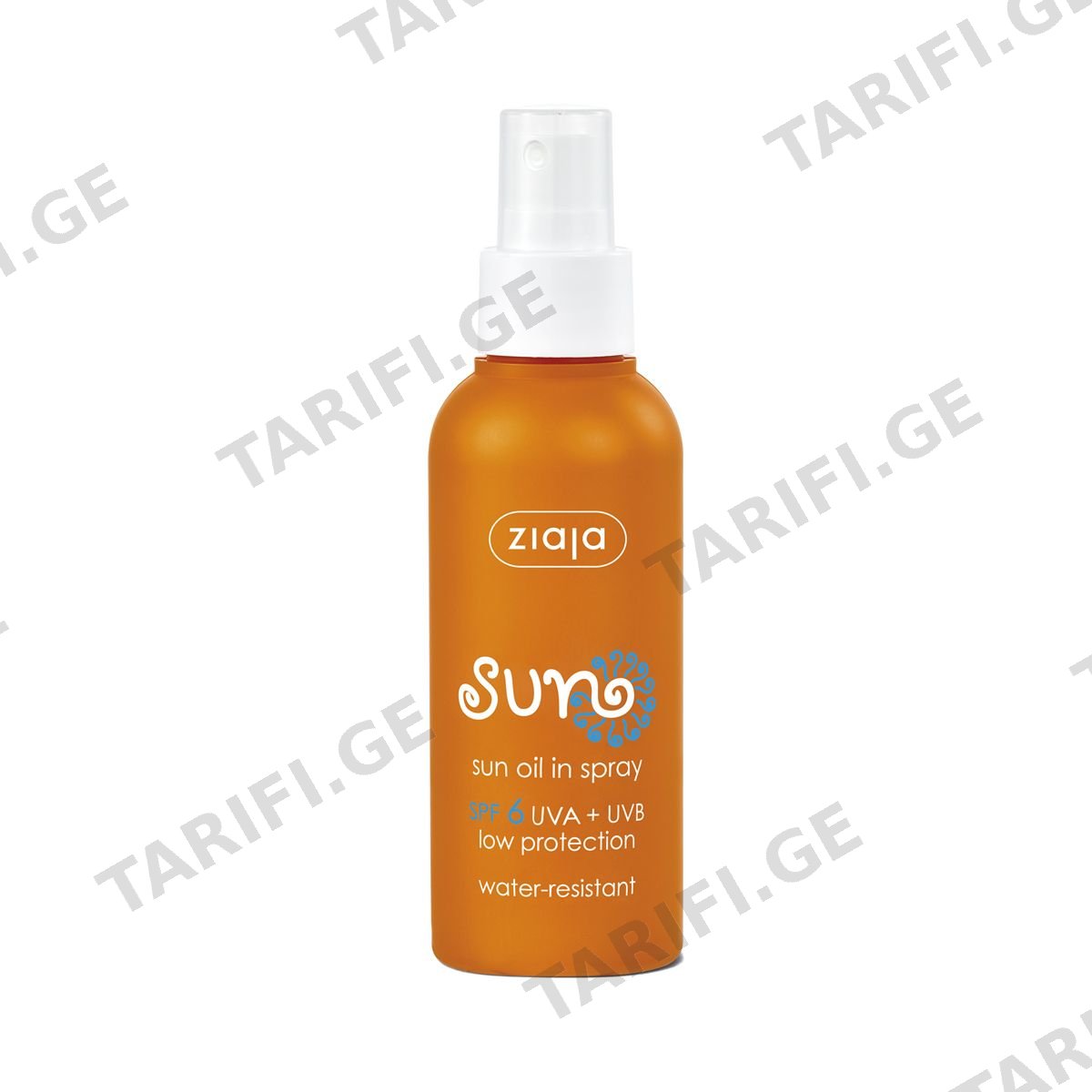 მზისგან დამცავი სპრეი Spf6 ზიაია - Ziaja