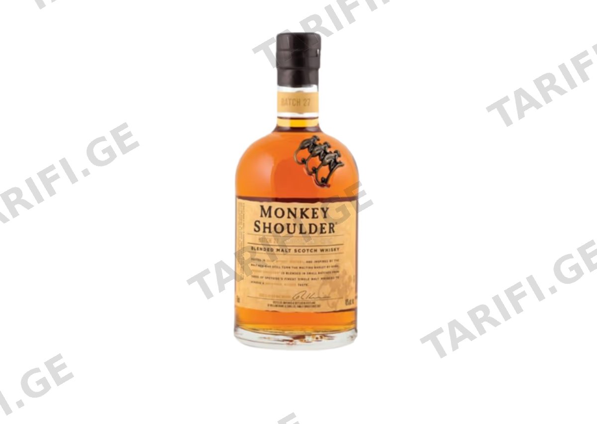 შოტლანდიური ვისკი Monkey Shoulder - 0.2L