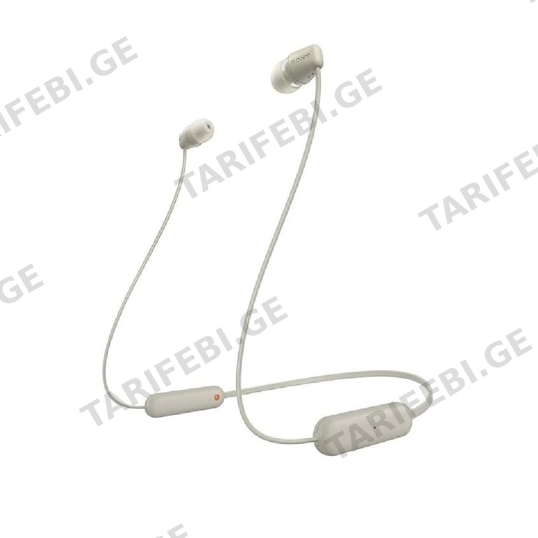 SONY Wireless In-ear Headphones WI-C100/WZ Beige