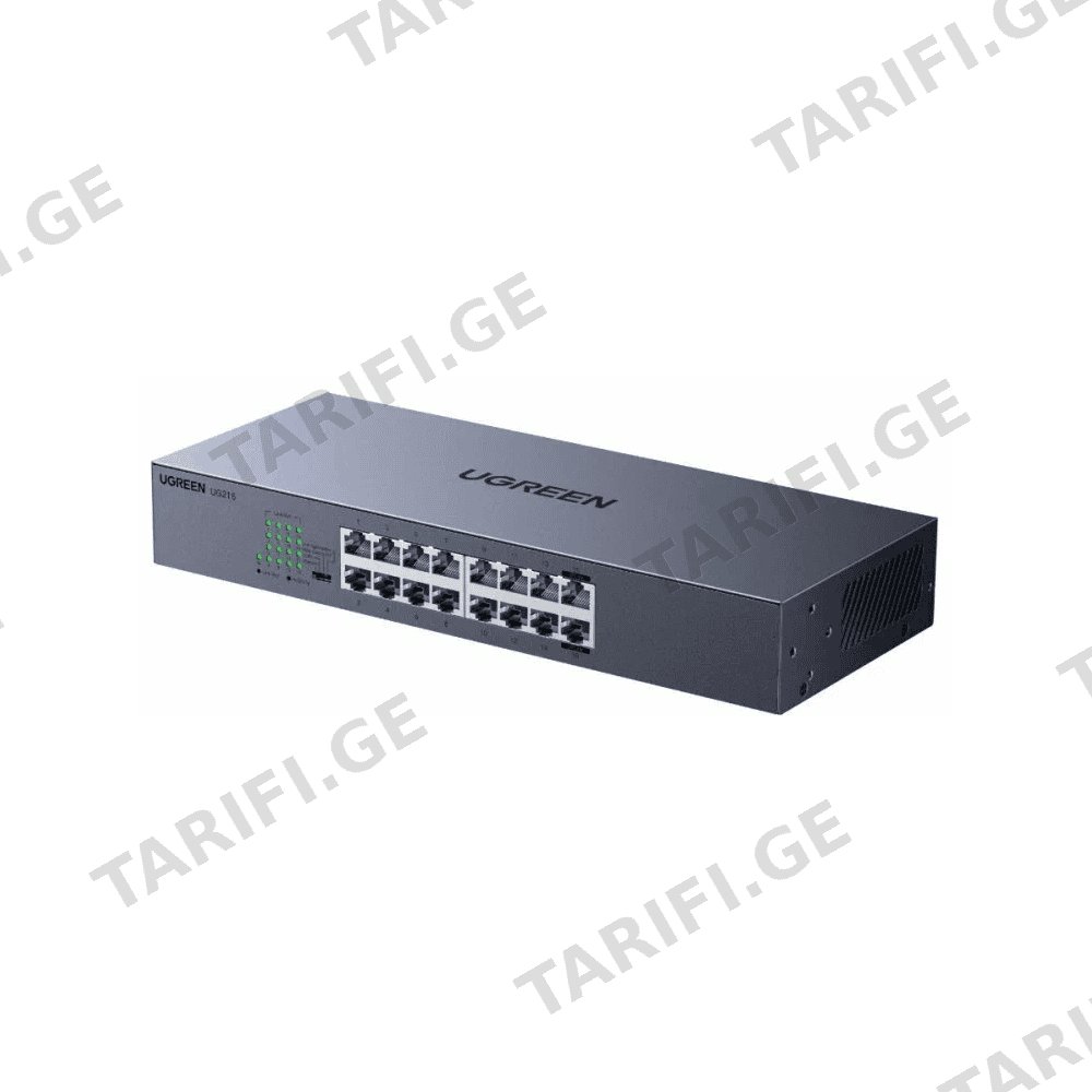 სვიჩი UGREEN CM939 (75289EU), 16-Port Gigabit, Switch, Grey
