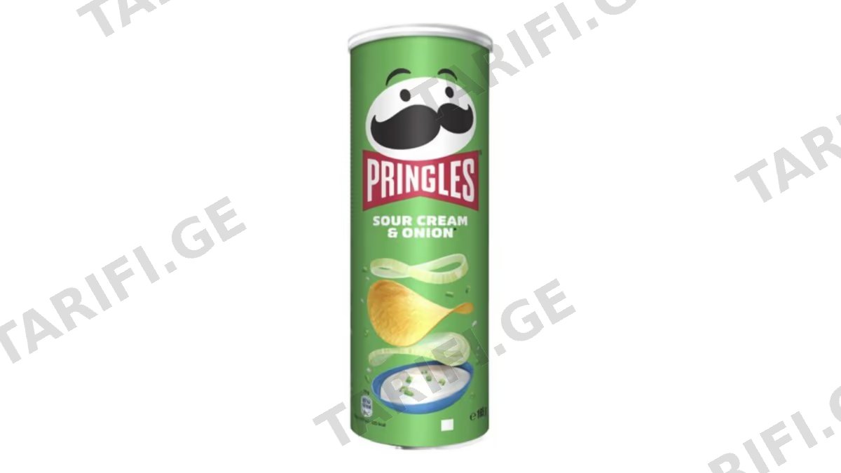 "PRINGLES"- ჩიფსი არაჟნით და ხახვით 165გ