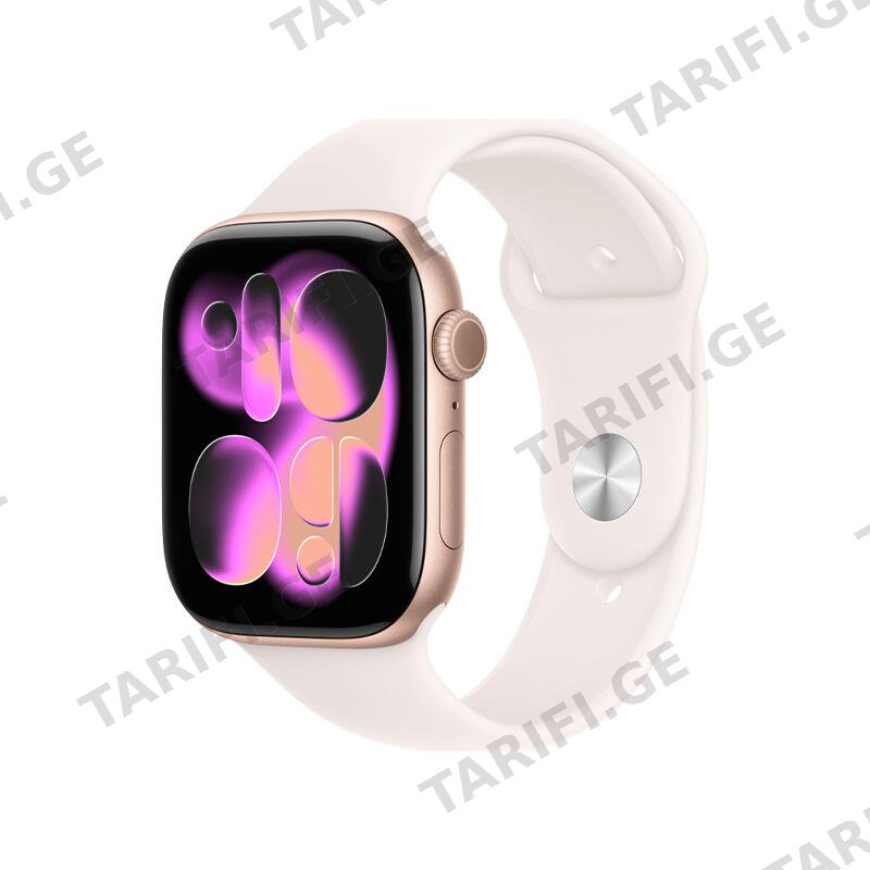 სმარტ საათი Apple Watch Series 11 GPS 46mm Rose Gold Aluminium Case With Light Blush SB MEV64 S/M