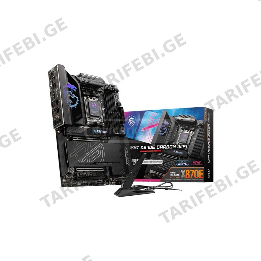 MSI MPG X870E Carbon WiFi AMD X870E Chipset AM5 Socket DDR5