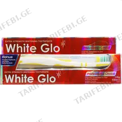 კბილის პასტა და ჯაგრისი და კბილის ჩხირი White Glo