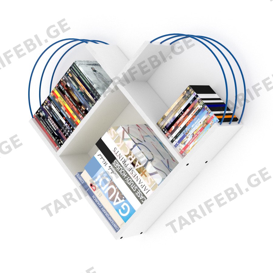 თარო Case Shelf (White-Blue) RF170506 (89*18*74)