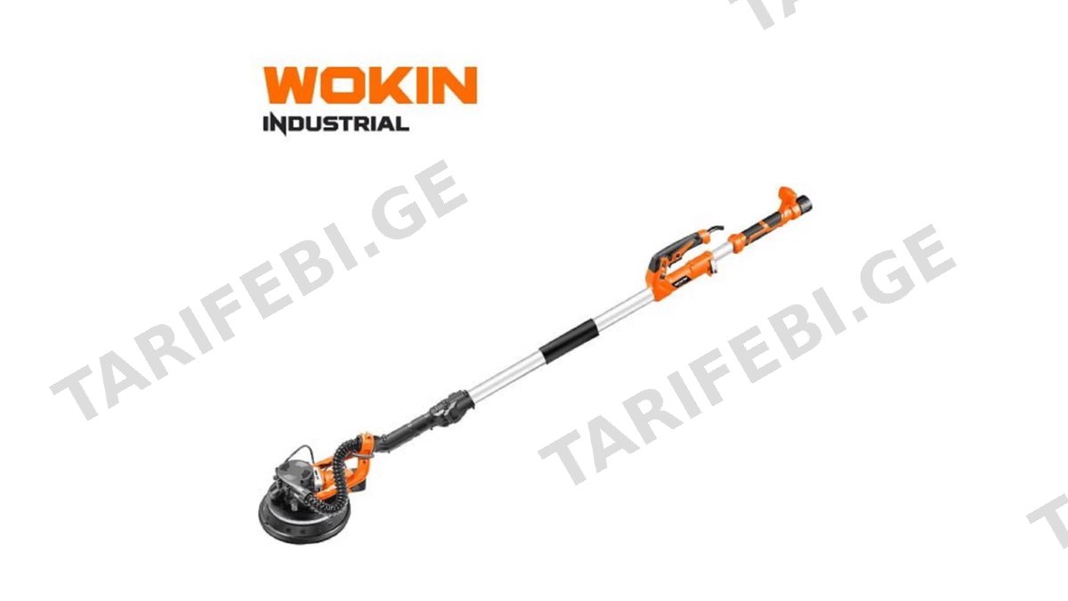 კედლის სახეხი ხელსაწყო Wokin 794708, 880W, 225mm, Drywall Sander (INDUSTRIAL), Black/Orange
