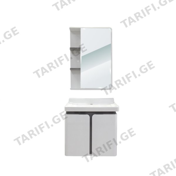 აბაზანის ავეჯის კომპლექტი (PVC; C-600x480x530mm; M-550x130x750mm) (3253-60)