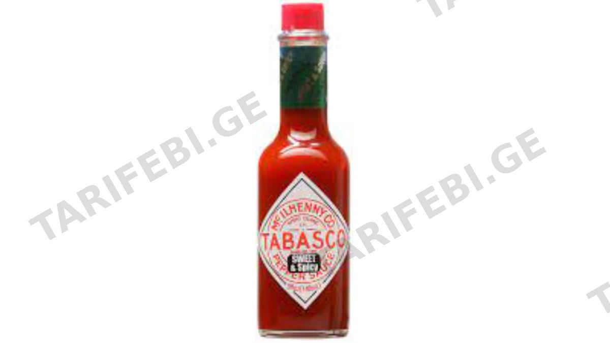 TOBASCO- წითელი წიწაკის სოუსი ცხარე 60მლ