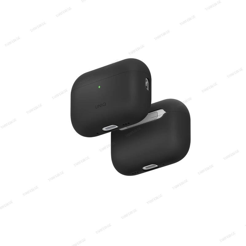 Uniq Lino Hybrid Liquid Silicon Airpods Pro 3 Case Charcoal Grey