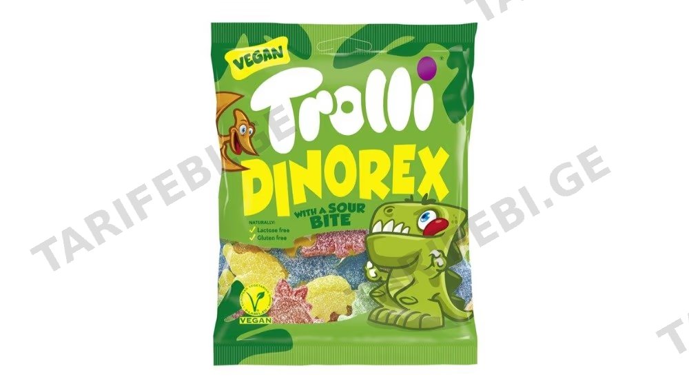 Trolli ჟელიბონი დინოზავრები 100გრ