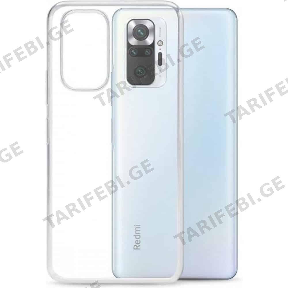 Xiaomi Redmi Note 10 Deluxe Case გამჭვირვალე სილიკონის ქეისი