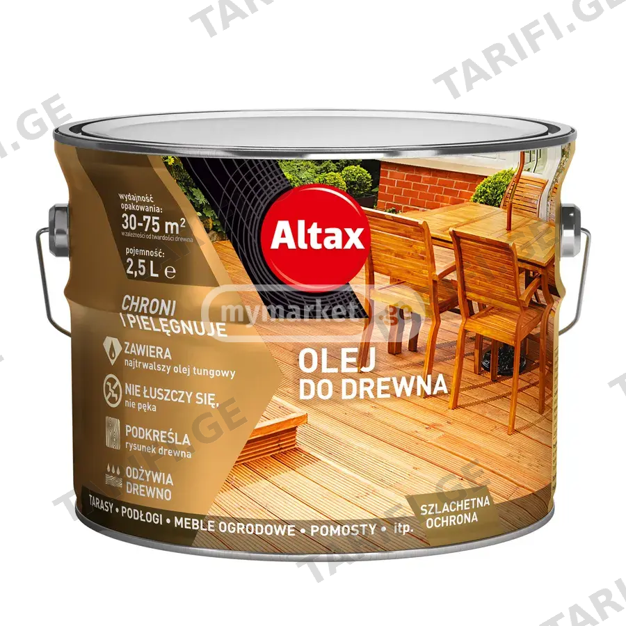 Altax – ხის ზეთი ტერასებისთვის – 750მლ