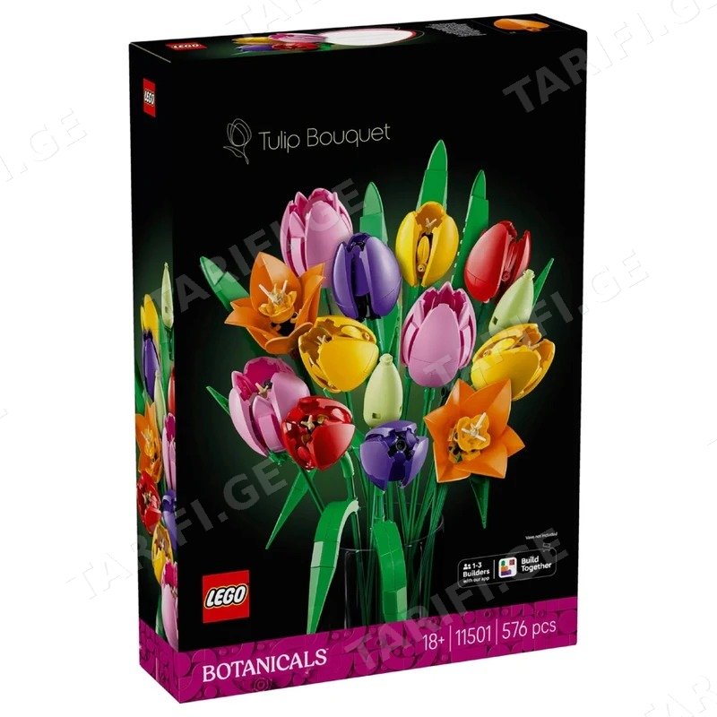 ასაწყობი კონსტრუქცია LEGO 11501 BOTANICAL COLLECTION ტიტების თაიგული 576 ნაწილი