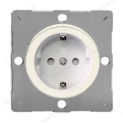 როზეტი Varilight EG5FWY.MW Schuko დამიწებით მქრქალი თეთრი
