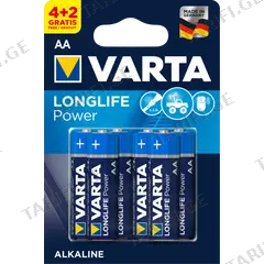 ელემენტი Varta Longlife Power Alkaline AA 4+2 ც