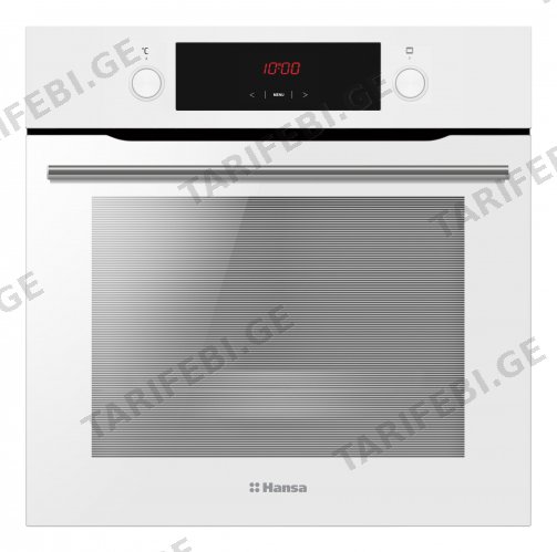ჩასაშენებელი ელექტრო ღუმელი Hansa BOEW68401, 2900W, 65L, Built-In Electric Oven, White