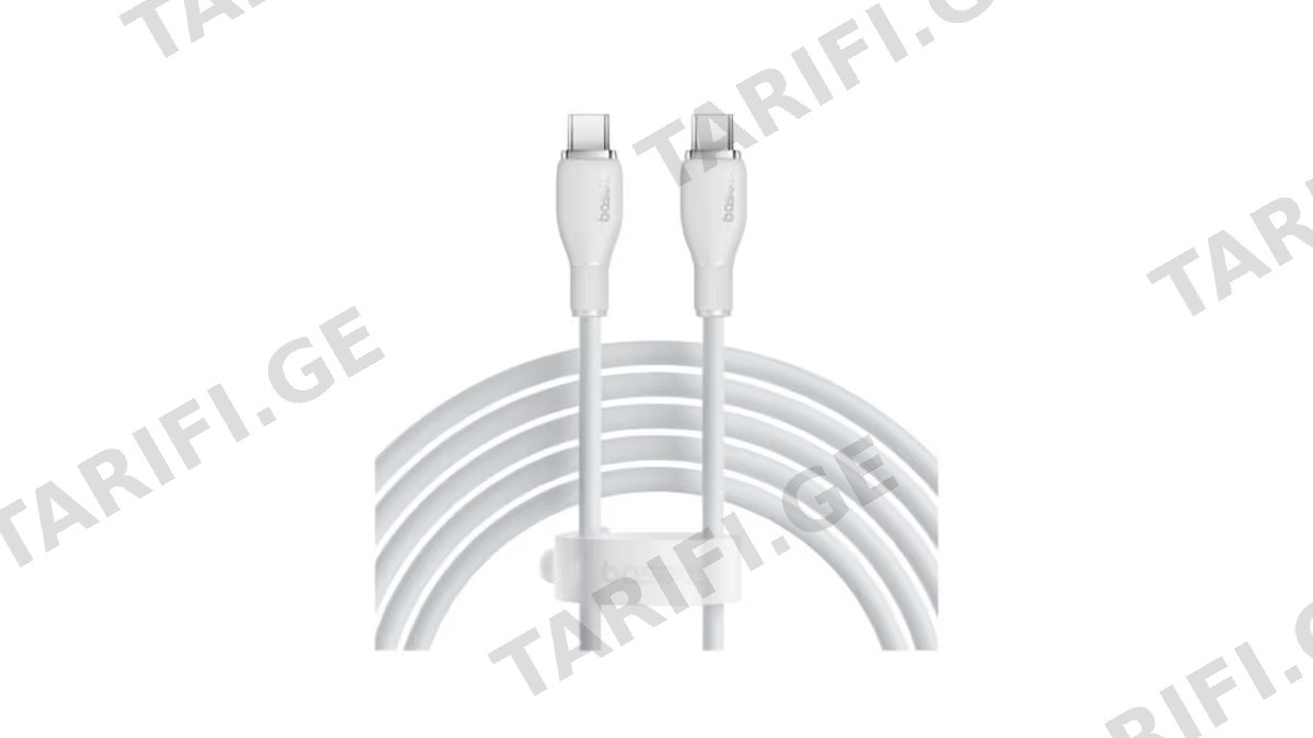 Baseus Pudding Series Fast Charging Cable Type-C to Type-C 100W 2m P10355702221-B2