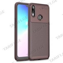 კარბონის ქეისი Samsung Galaxy A10S Focus Carbon Case - ყავისფერი