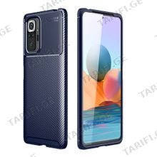 კარბონის ქეისი Xiaomi Redmi Note 10 Pro Focus Carbon Case - მუქი ლურჯი