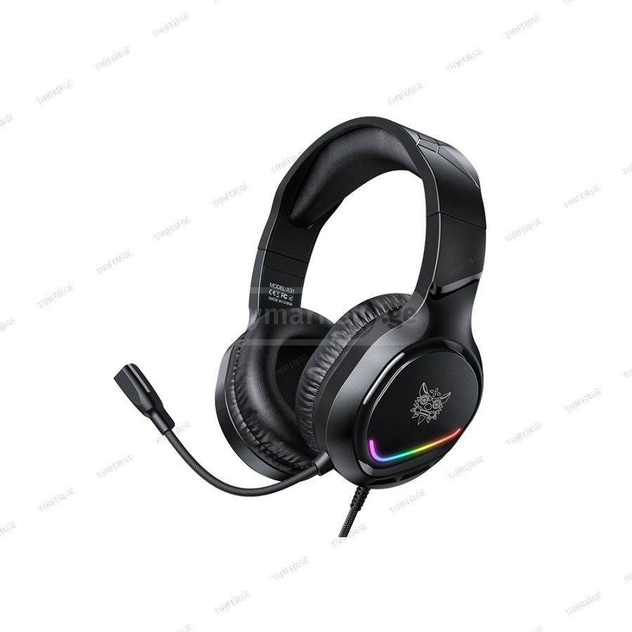 Onikuma X31 Gaming Headset Black (Wired Multi-Platform Compa