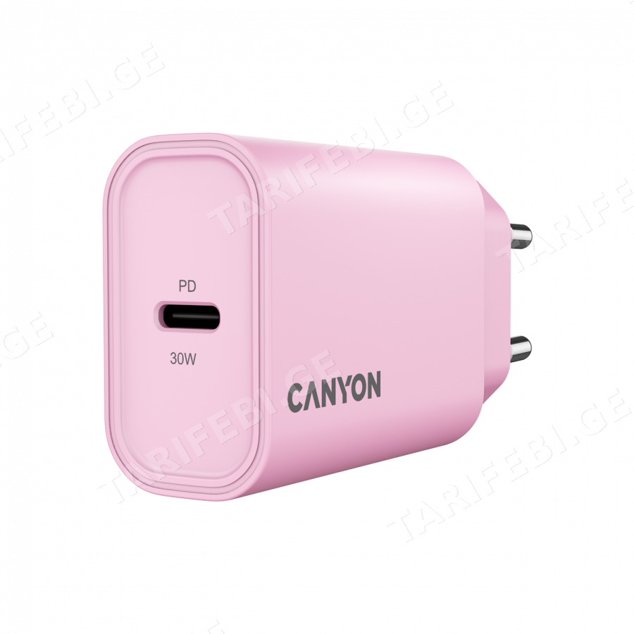 CANYON charger OnCharge 30CL Max Power 30W 1xPD EU Pink