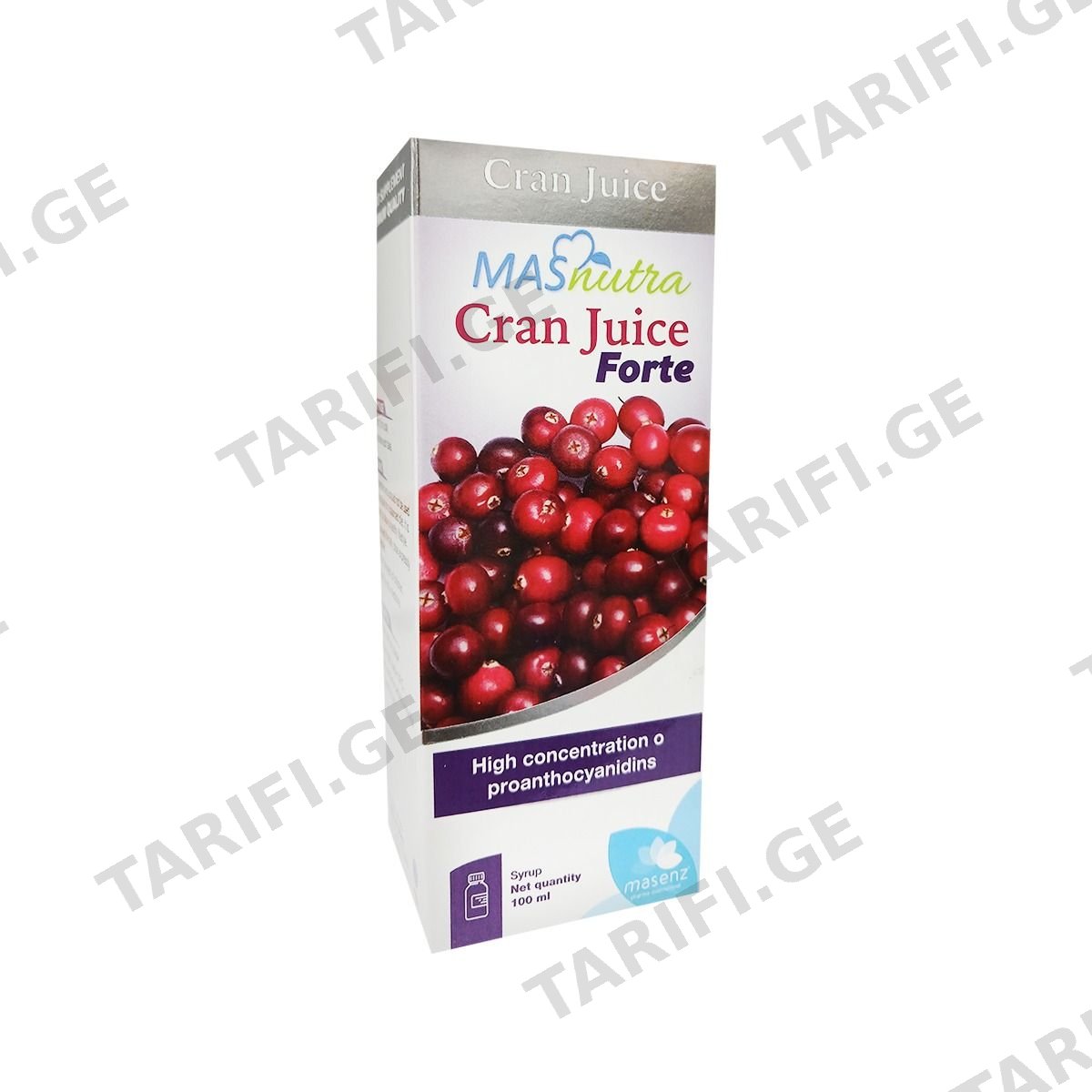 ქრან ჯუს ფორტე - Cran Juice Forte სიროფი 100მლ