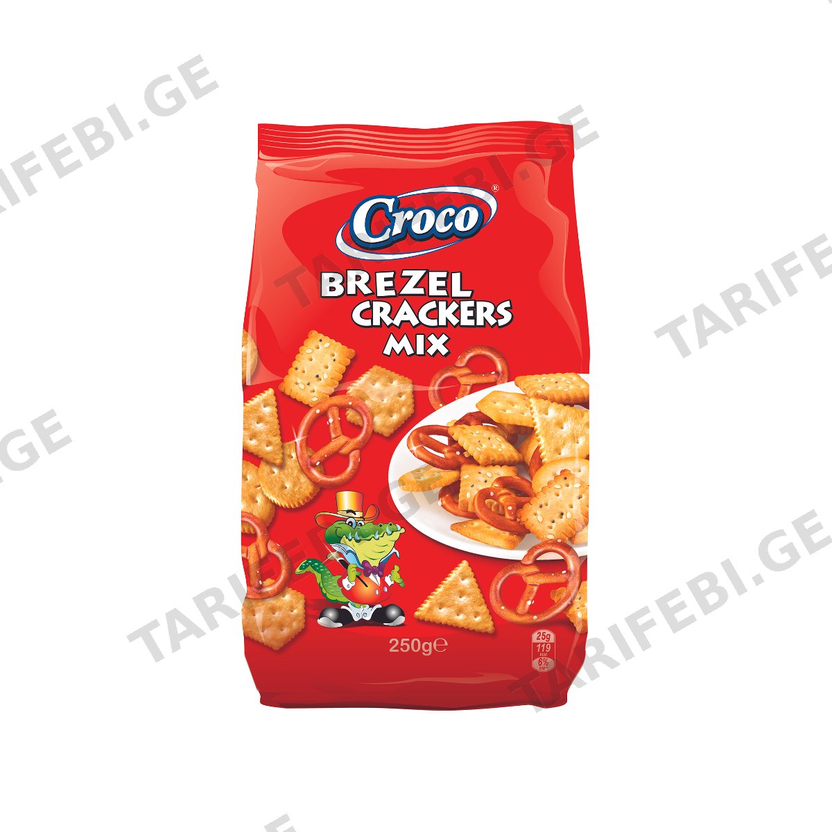 კრეკერისა და ბრეცელის მიქსი "კროკო" 250გრ
