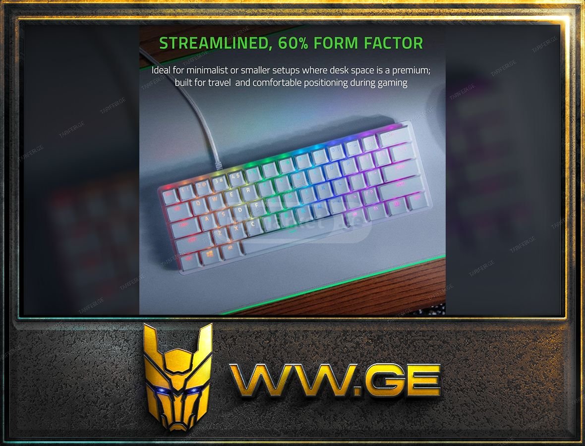✅ახალი✅Razer Huntsman Mini 60% Gaming Keyboard✅