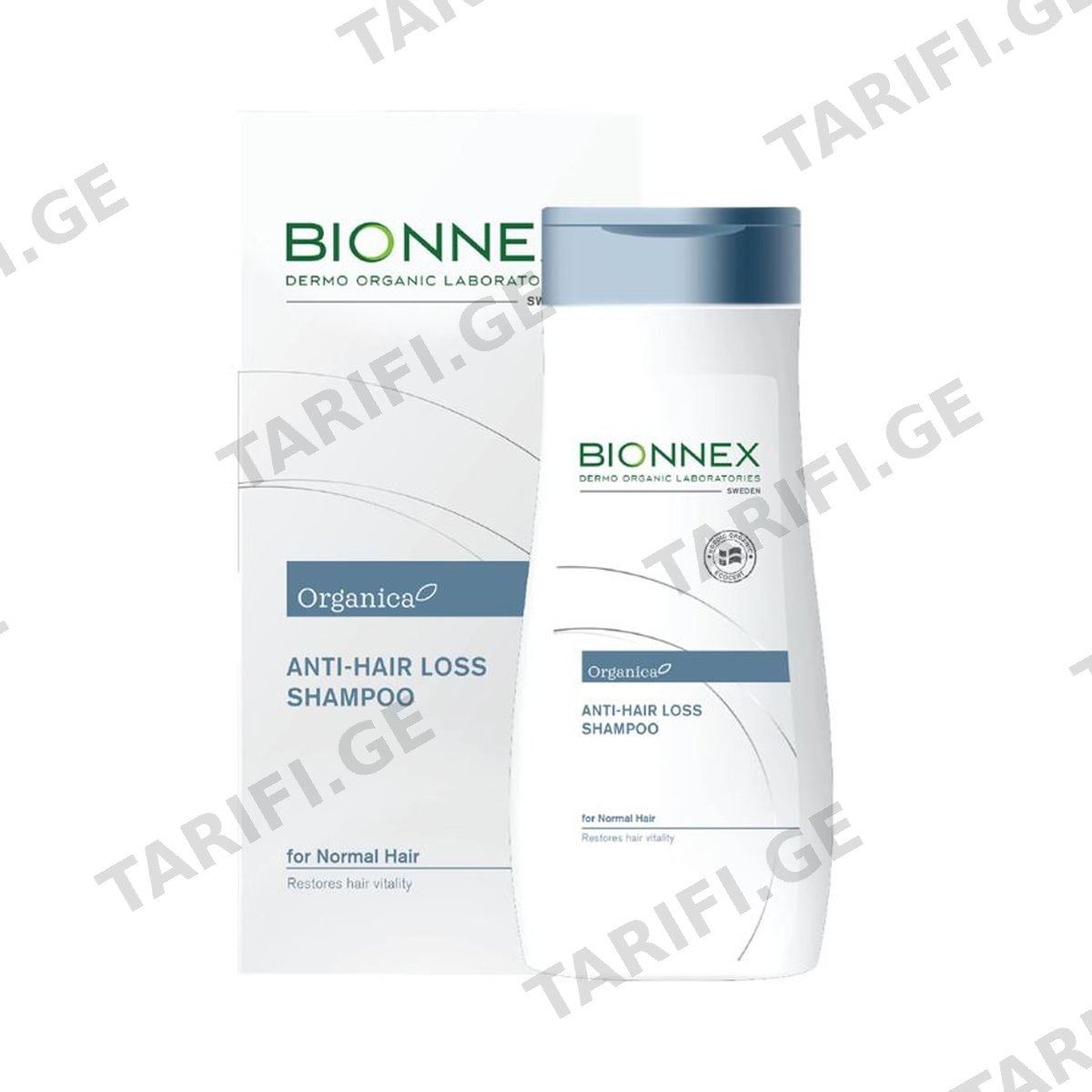 შამპუნი თმის ცვენის 300მლ 2459 ბიონექსი - Bionnex