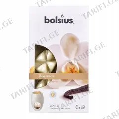 არომატული პარაფინები Bolsius ვანილი 6 ც