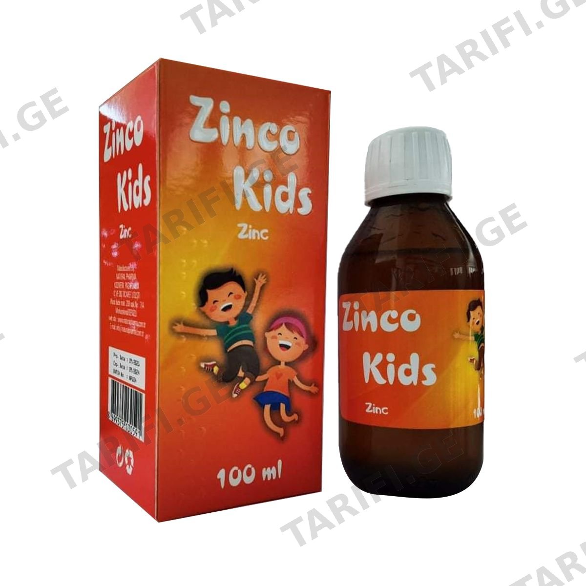 Zinco Kids - ცინკო კიდსი სიროფი 100მლ