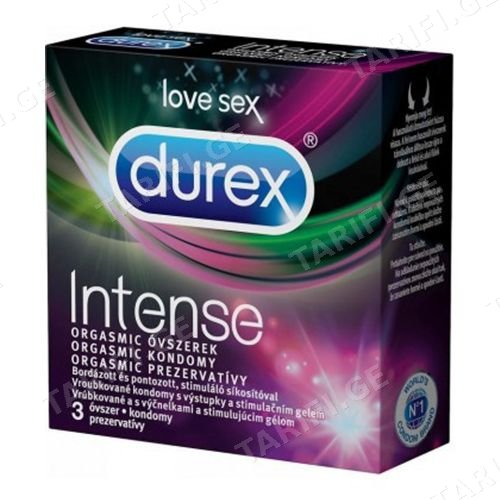 დურექსი - პრეზერვატივი 'Intense Orgasmic' #3 8190/1872 Durex - condom 'Intense Orgasmic' 8190/1872 #3