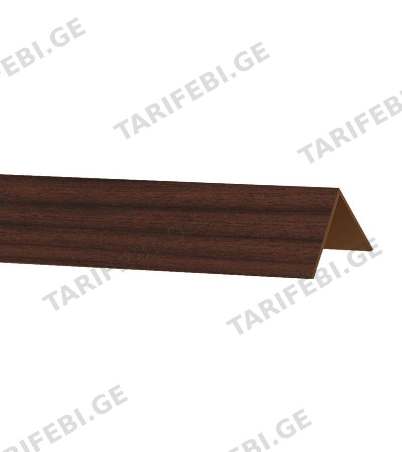 პლასტმასის პროფილი 20x20 LUX ფერი МАХАГОН ТЕМНЫЙ Декопласт