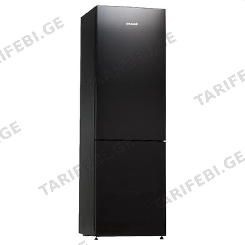 ორკამერიანი მაცივარი SNAIGE RF58NG-P7JJNF NO FROST შავი მინა