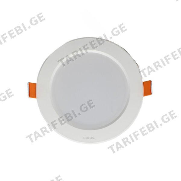 სანათი LINUS PC downlight 10W 6500K