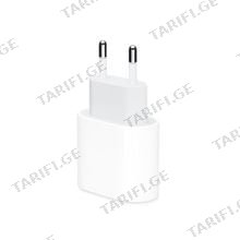 Apple 20W USB-C Power Adapter MUVV3ZM/AWhite ადაპტერი 20W