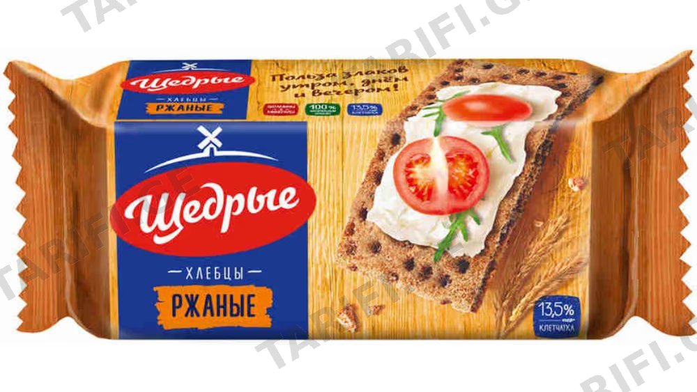 შედრიე ჭვავის ხრაშუნა პური 100გრ