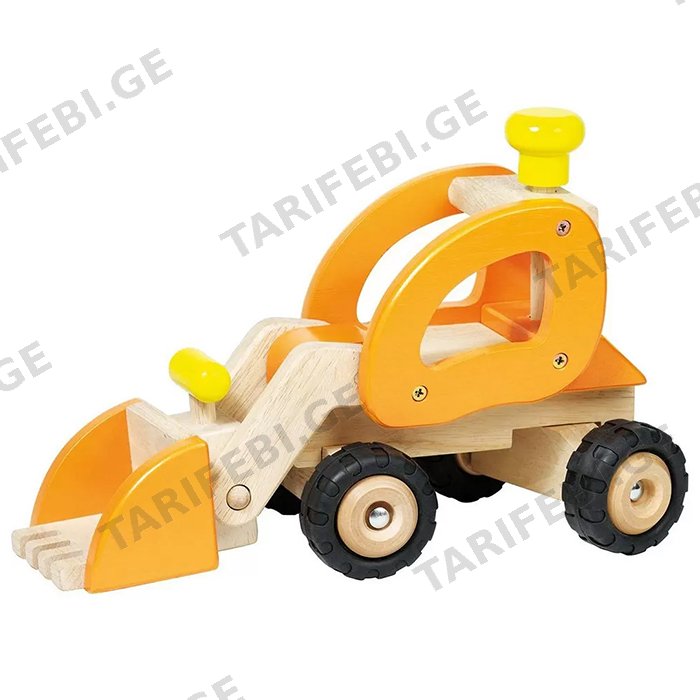 ხის ექსკავატორი GOKI MACHINE WOODEN EXCAVATOR YELLOW 55962G