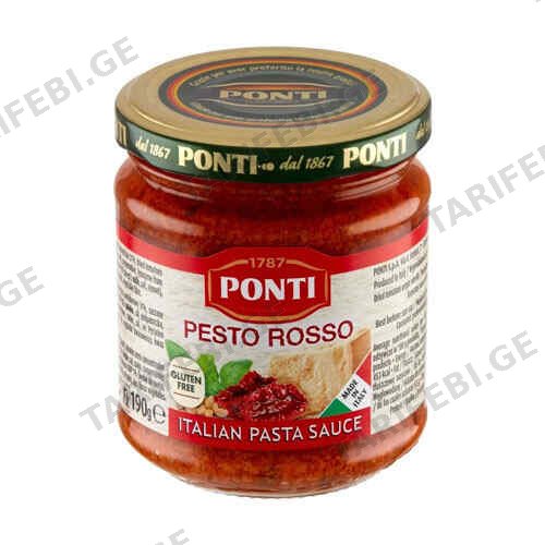 პესტო ROSSO /PONTI/ 190გრ
