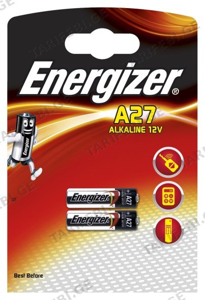 ელემენტი Energizer A27 12V Alkaline 2 ც