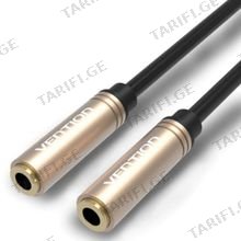 VENTION BFABY 3.5mm Female to Female Audio Extension Cable 0.3M Red Metal Type