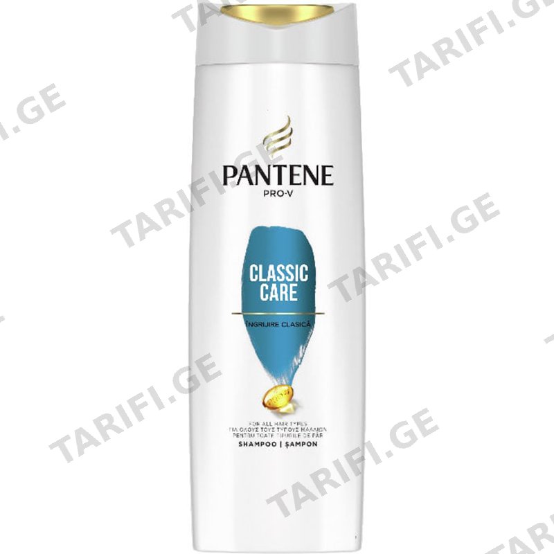 შამპუნი ნორმალური თმისთვის PANTENE PRO-V CLASSIC CLEAN 3IN1 (250 მლ)
