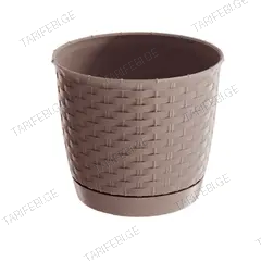 პლასტმასის ქოთანი ყვავილებისთვის Prosperplast RATOLLA ROUND DRLO 7529U 300 მმ მოკა
