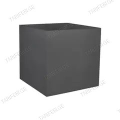 ქოთანი პლასტმასის EDA Plastiques POT CARRE GRAPHIT 49,5x49,5x49,5სმ 57ლ