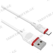 Borofone BX17 Enjoy charging cable for Lightning White