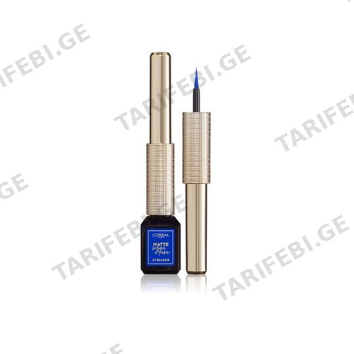 ლორეალი - თვალის ლაინერი Matte Signature 02 blue 3მლ #1