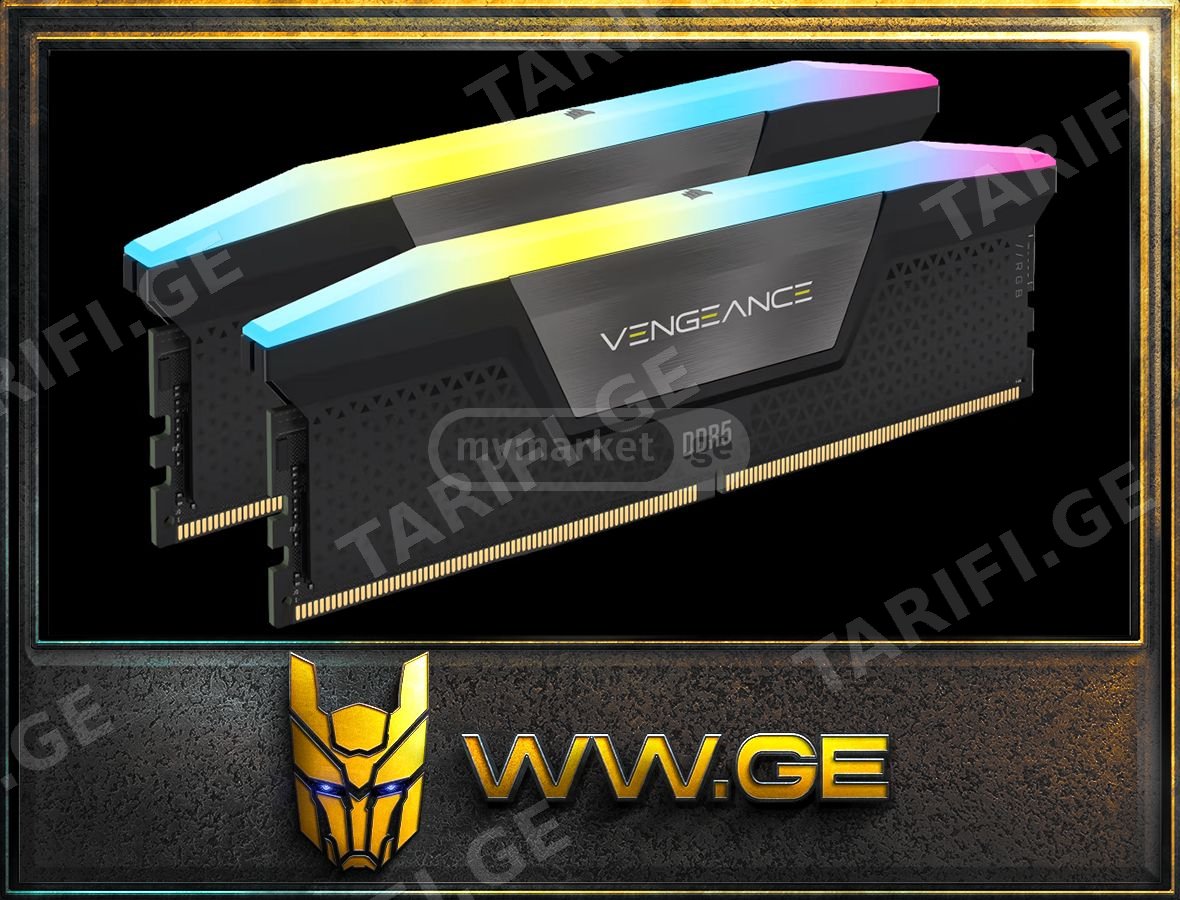 ✅ CORSAIR VENGEANCE RGB DDR5 RAM 32GB (2x16) 6000MHz 2x16gb✅
