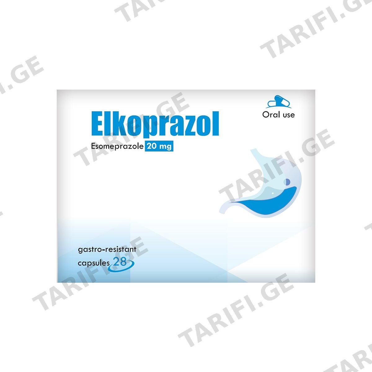 ელკოპრაზოლი - Elkorapazol 20 მგ 28 კაფსულა