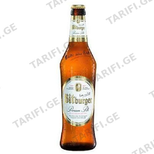 ლუდი შუშა 4.8% / ბითბურგერი/ 500 მლ